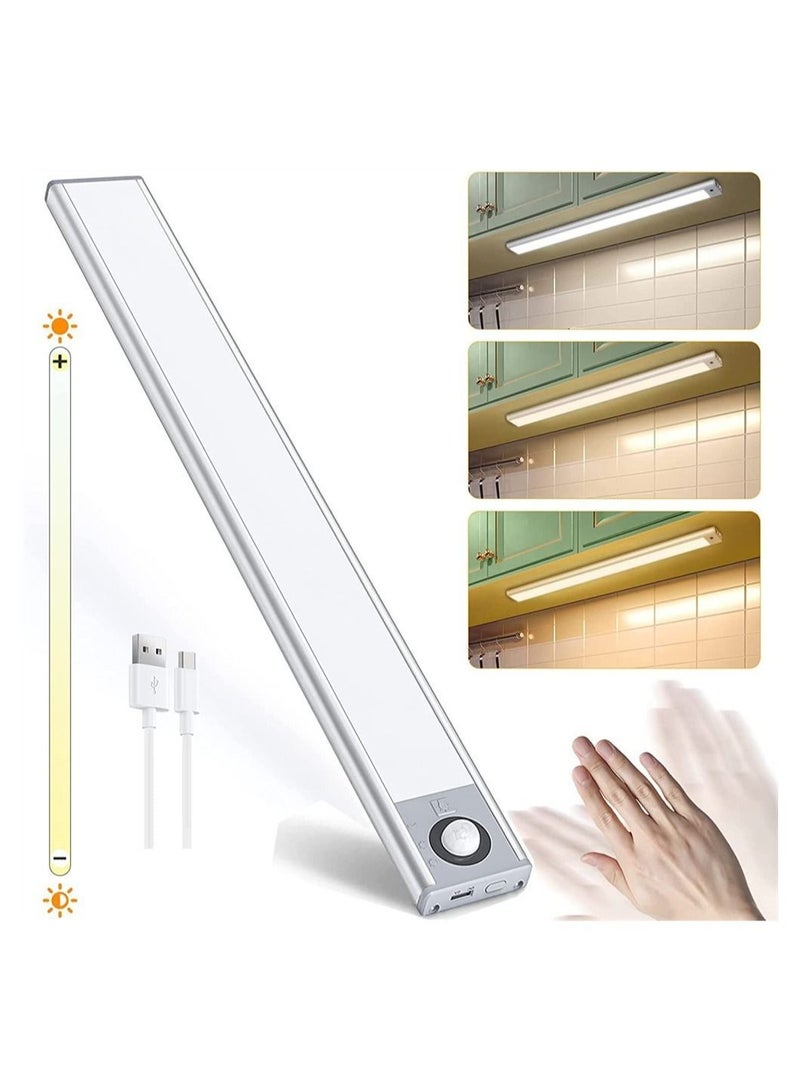 Cabinet Light Light with Handwave Sensor Motion Sensor Stick Anywhere Magnetic Night Strip 3 Lighting Modes Suitable for Under Cabinet Hallway Staircase Wardrobe - Image 1